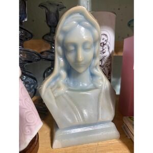 Madonna Virgin Mary bust candle mold (protective seal that can peel to see blue)